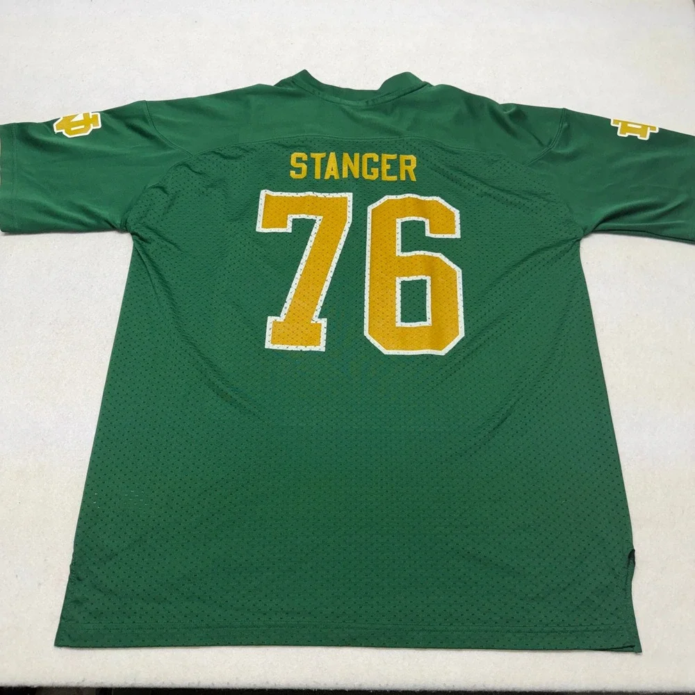 Adidas Notre Dame Fighting Irish Football Jersey Stanger 76 Y2K Green Mens‎ 2XL
